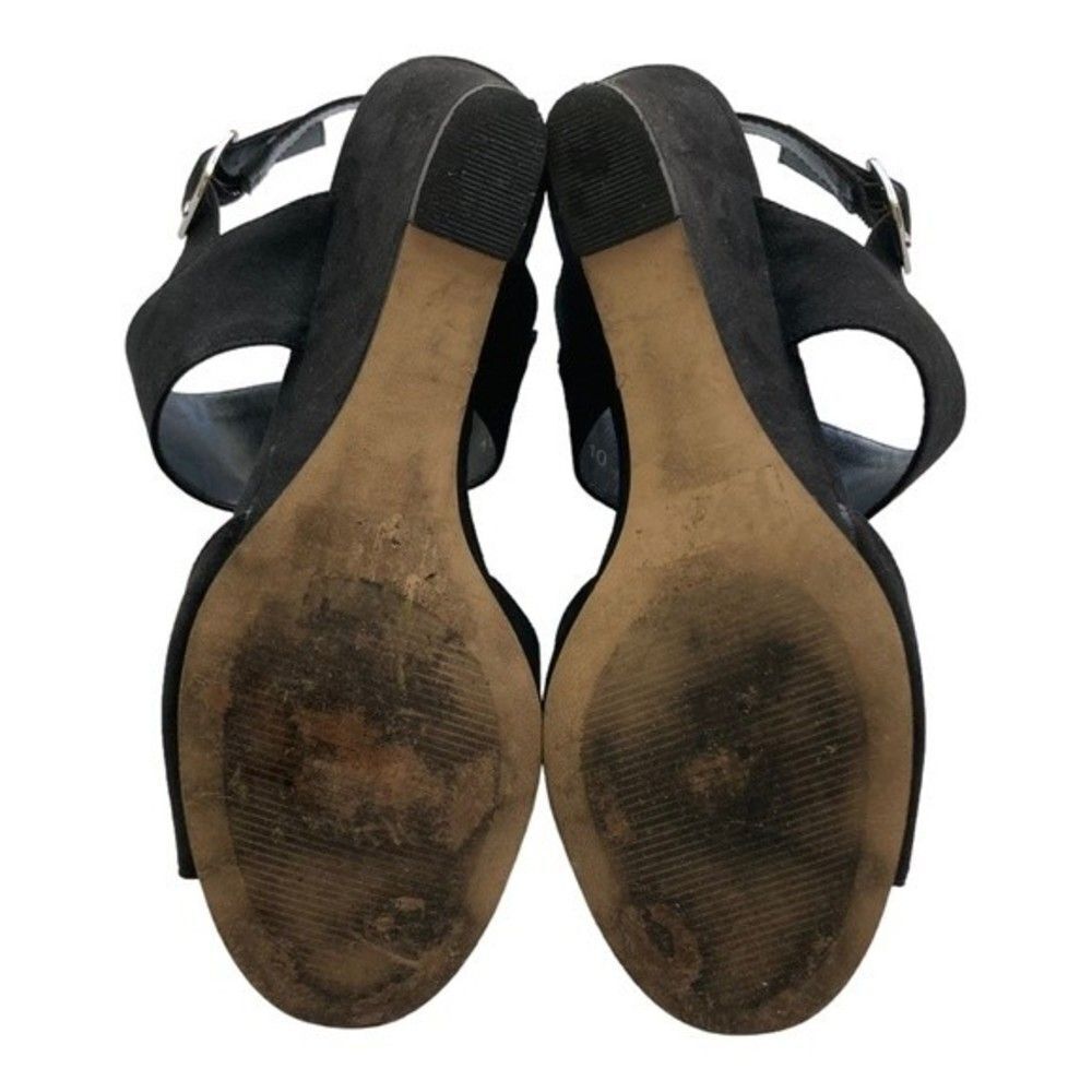 Athena Alexander Black Wedge Sandals - Picture 9 of 9